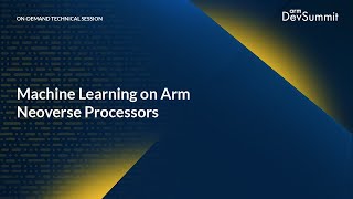 Machine Learning on Arm Neoverse Processors