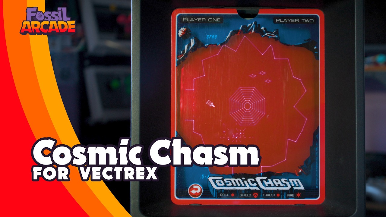Cosmic Chasm for VECTREX - FOSSIL ARCADE - YouTube