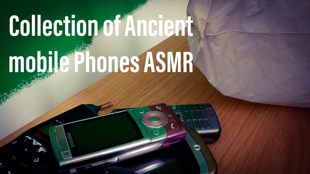 A large selection of old phones | ASMR
