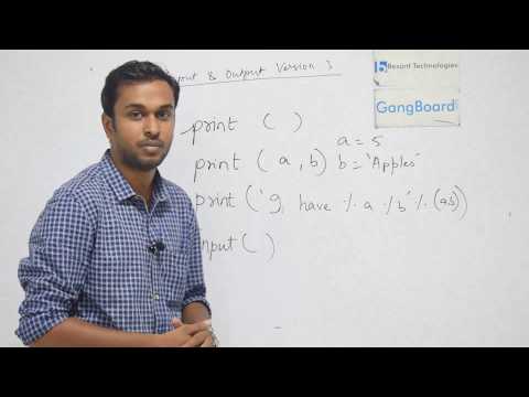 Python Version 3 -  Input And Output  in Tamil | Python Tutorial For Beginners