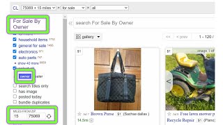 How to Search Craigslist, Best Way to Find Deals, Filters and Sorting