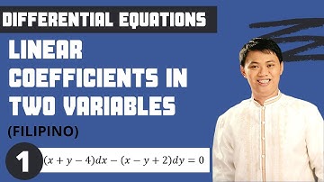 Solved Problem #1 - Linear Coefficients in Two Variables (Differential Equations)