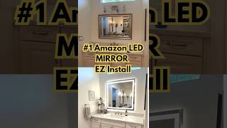 Easy diy install outlet and led mirror  #bathroom #renovation #ledmirror
