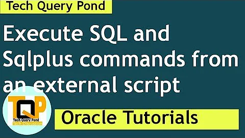 Oracle SQL Tutorial : Oracle DBA  How to execute sql script  using sqlplus command line