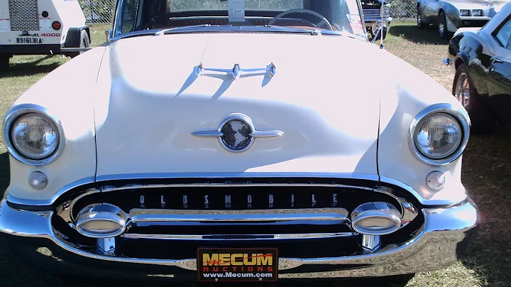 1955 Olds Super 88 Convertible CreamSalmon KissimmeeAuction012014