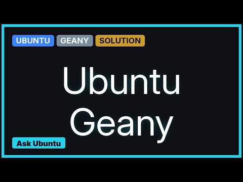 Ubuntu: Geany permission denied