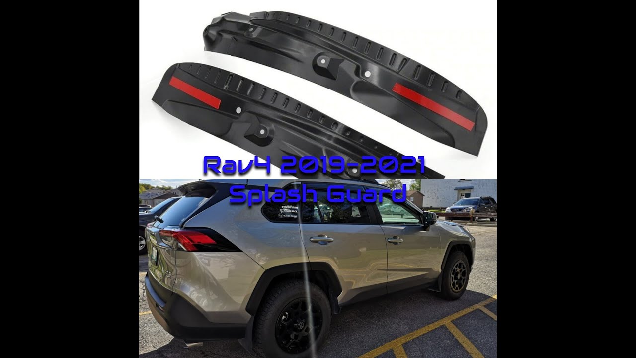 Quick and easy Rav4 20192021 splash guard installation YouTube