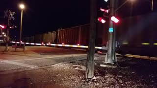 BNSF 5647 Leads a coal train through Lubbock Tx headed for Clovis Nm