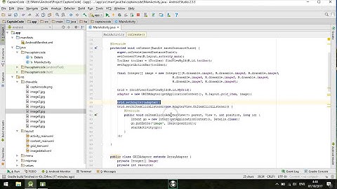 Simple Gridview Tutorial Android Studio