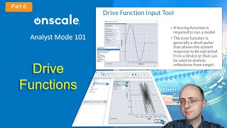 [OnScale  Analyst 101] Setting Drive Functions in Time and Frequency- Part 8