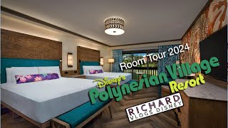 Disney's Polynesian Village Resort Room Tour 2024  Richard Vlogs Disney