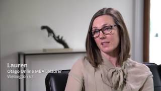The Otago Online MBA - Work, Life, Study Balance