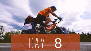 Day 8 - 80 KM/H HEADWIND - Crossing Canada Solo at 22