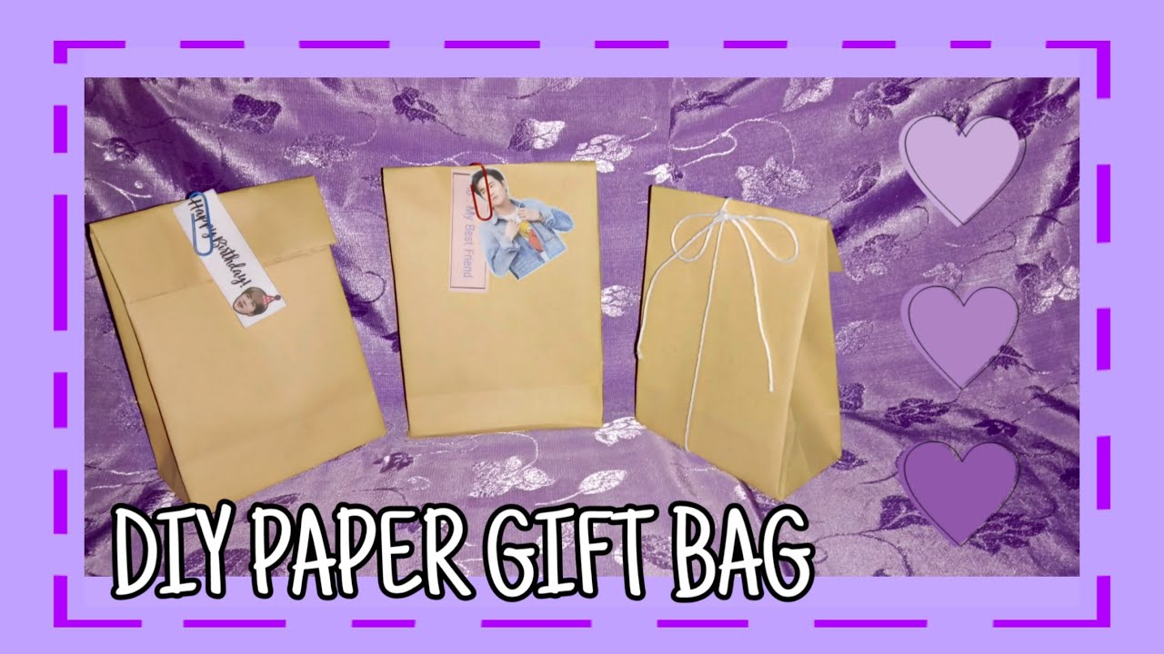 Diy Paper Gift Bag Easy - Dari Kertas Sampul | SARAH DELLASA