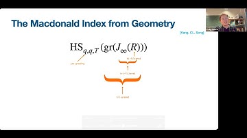 Craig Lawrie - The Macdonald Index from Geometry