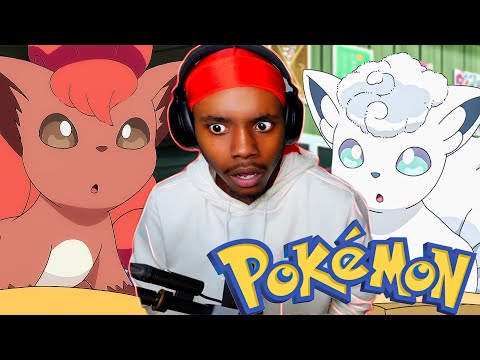 VULPIX & SNOWY!! *First Time Watching* Pokemon Sun And Moon Episode 12-14 Reaction