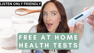 FREE at home tests which can give you an indication on your HEALTH 🩺