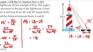 Sec2 Txtbk 3 Chapter 7 1 Angles of Elevation and Depression