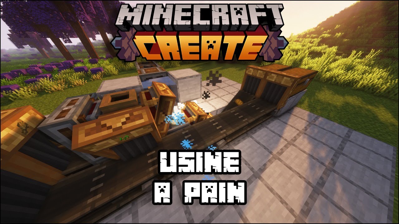 Minecraft Create [FR] - Usine à pain #12 - YouTube
