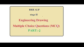 Engineering drawing most important previous year mcq for alp cbt 2 in hindi/english