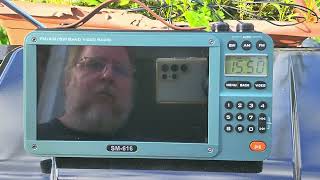 Radio Exterior Espana on SM-616 AM FM SW Video Player 15500 kHz Shortwave telescopic antenna