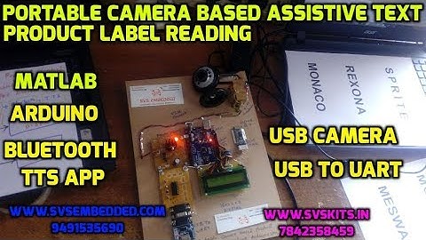 Portable Camera Based Assistive Text & Product Label Reading For Blind Persons