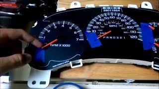 LEDs in GM gauge cluster, Chevy trailblazer(High detail)!