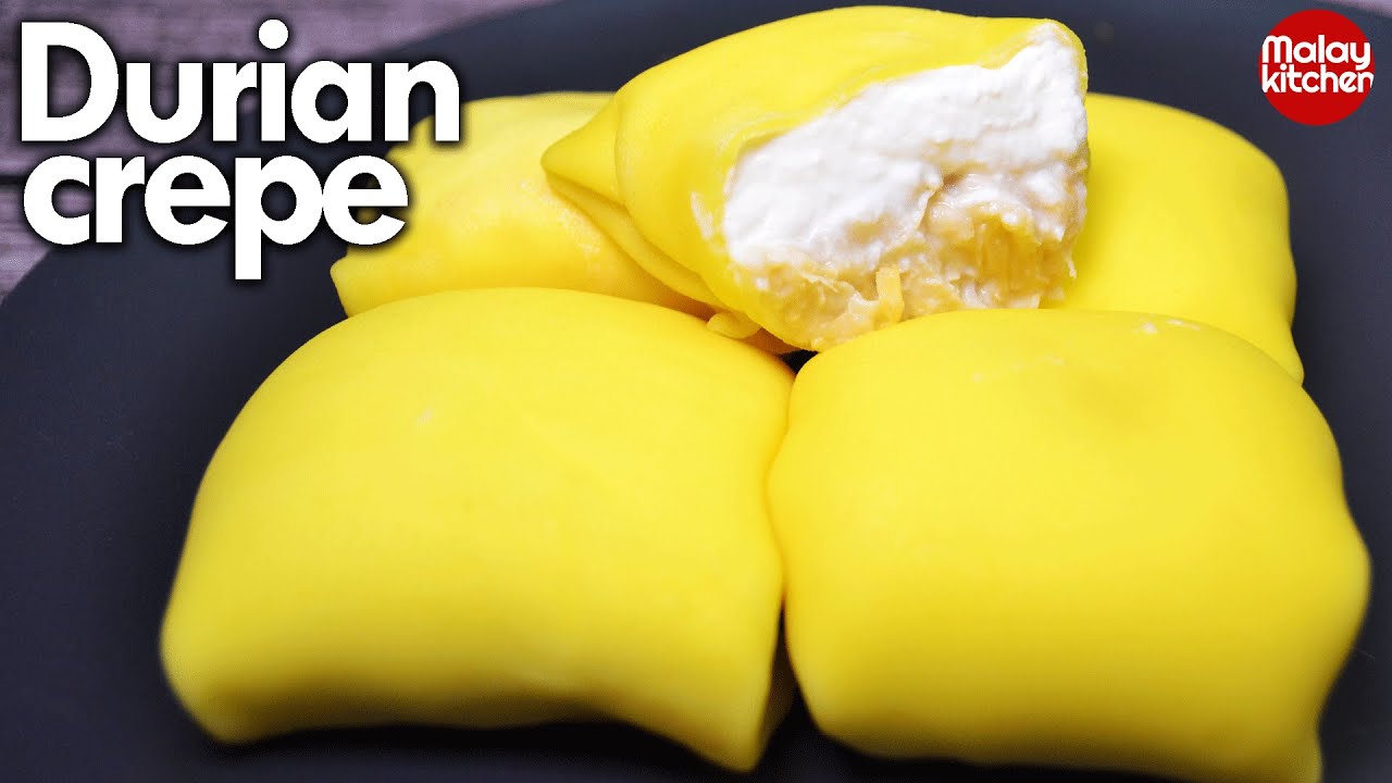 resepi durian crepe mudah