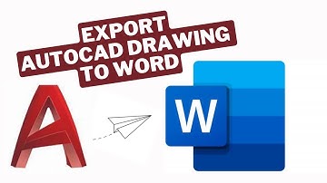 How to export an AutoCad drawing into a Word Document