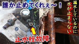 【止水栓故障】水漏れしているのに止められない！「出っぱなしの漏水を止水せよ」