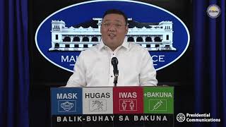 Press Briefing by Presidential Spokesperson Harry Roque, Jr. 