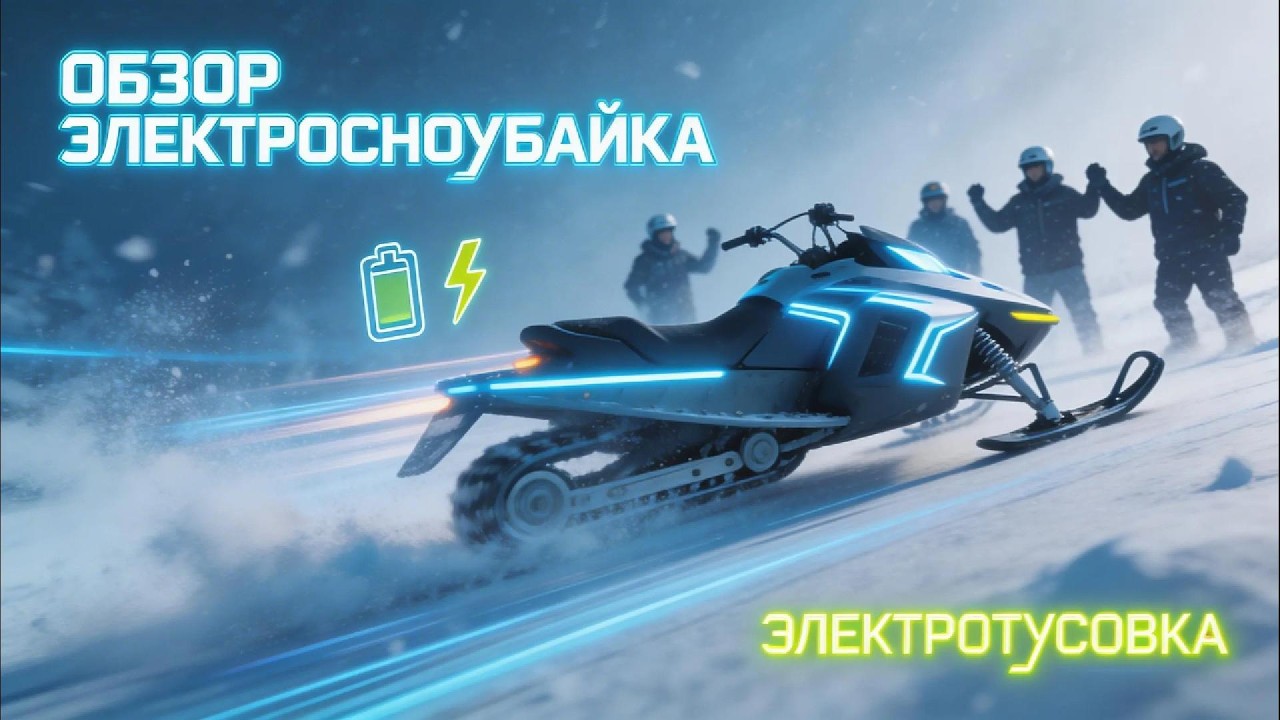 Покатушки на сноубайке ELIQ от команды ЭЛЕКТРОТУСОВКА!