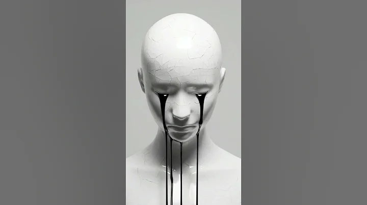 It doesn't have a face, but it's crying