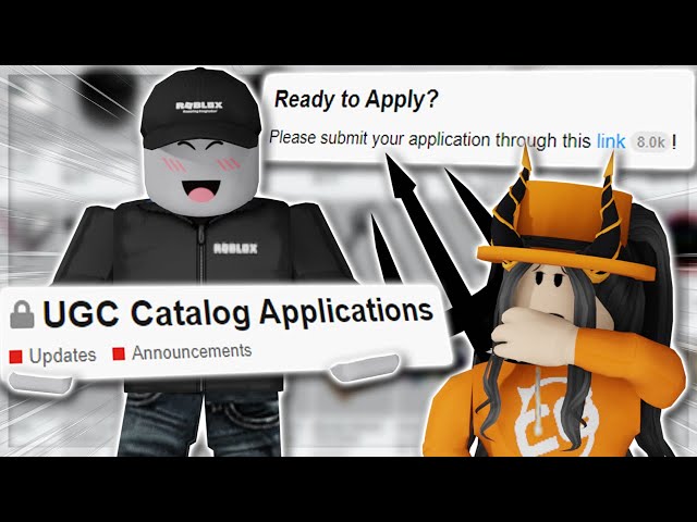 Bloxy News on X: Aspiring UGC Creators: the day is finally here.  Applications to get into the #Roblox UGC Catalog program are FINALLY OPEN!  🥳 #RobloxUGC Learn more about how to apply