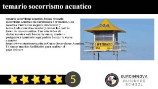 Temario Socorrismo Acuatico