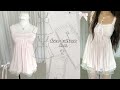 Babydoll Top sewing tutorial ໒꒱ྀི‧₊˚ Free Pattern 🎀