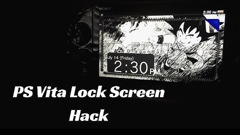 Ps vita tutorial/ Changing lock screen for free