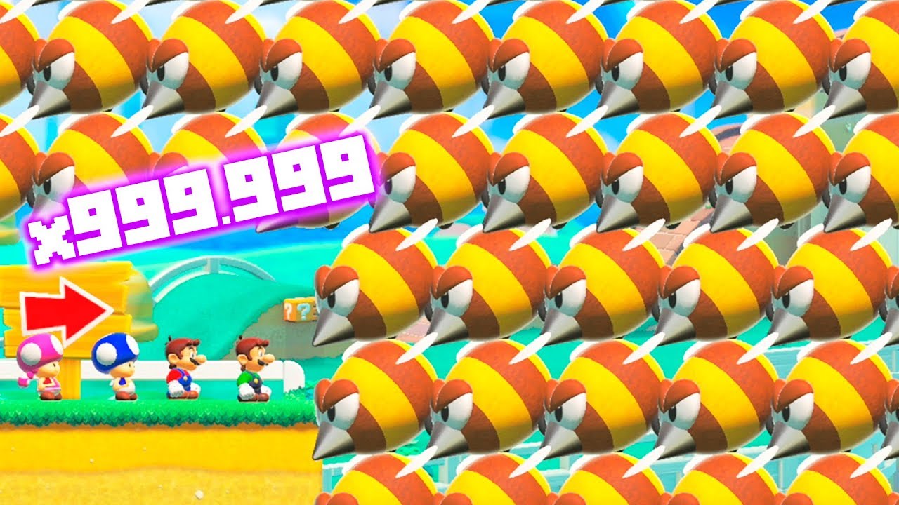999.999.999 ABEJAS en Super Mario Maker 2 Multijugador