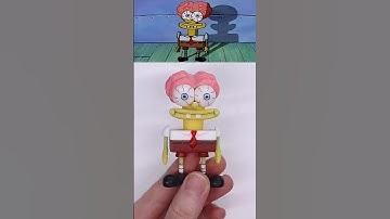 1️⃣ Making SpongeBob Scaredy Pants with 3D pen 머리깎은 스폰지밥 만들기