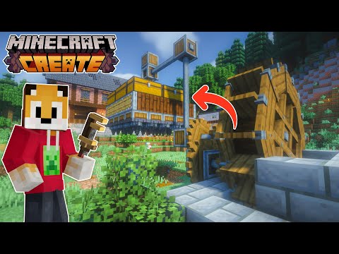 Thumbnail For I built an AUTOMATIC MINING MACHINE in Minecraft Create Mod