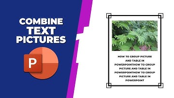 How to combine text and pictures in PowerPoint