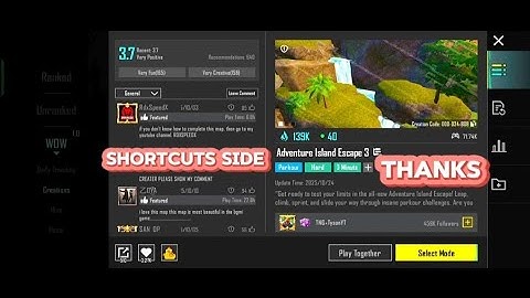 BGMI ADVENTURE ISLAND ESCAPE/ BGMI WOW PARKOUR MODE⚡ (24808) #wowmodepubg  #speedruning #bgmishorts