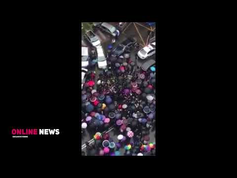 \"მრავალათასიანი\" აქცია თბილისის მერიასთან