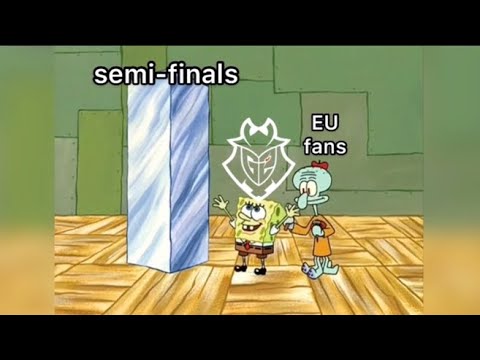 WORLDS 2020 Semifinals portrayed by Spongebob