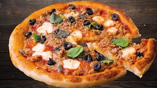 بيتزا تونة   pizza  - كيفية صنع بيتزا مثالية بشكل بسيط وبدون تعقيد - في دقائق