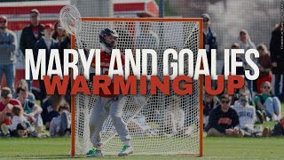 5 minutes of Maryland Lacrosse Goalies Warming Up