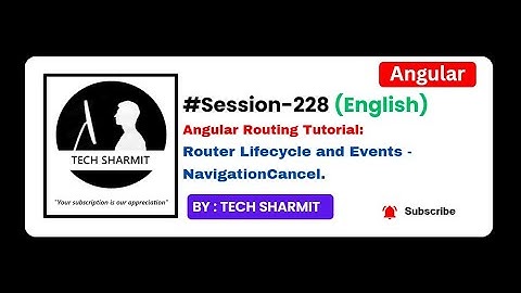 Router Lifecycle event NavigationCancel in Angular | Angular tutorial in English (Session-228)