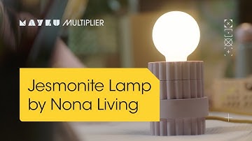 How to make custom molds for a Jesmonite lamp using the Mayku Multiplier pressure forming machine