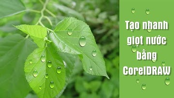 Vẽ nhanh giọt nước bằng phần mềm CorelDRAW