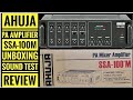 AHUJA SSA 100M | PA Mixer Amplifier | Unboxing, Sound Test & Review